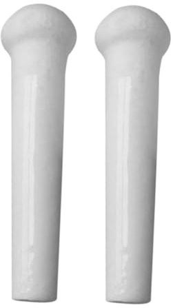 Mobestech 2pcs Ceramic Pestle for Kitchen Gadgets Ergonomic Garlic Grinder and Masher Smooth Non Stick Surface Compact for Easy Storage and Fast Even