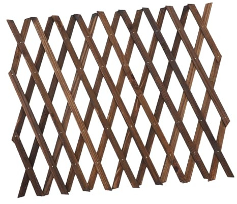 JOINPAYA Treillis Bois pour Jardin Support Plantes Grimpantes Décoration Extérieure pour Patio Et Terrasse Résistant Intempéries