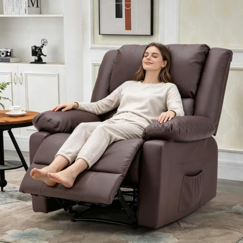 UNIONLINE Relaxsessel, Ergonomisches Fernsehsessel mit Liegefunktion, Braun