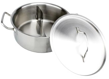 predolo Shabu Shabu with Divider, for Mandarin, Divided Chinese Hot Pot, Kitchen Accessory for Induction Cookers, Use, 30cm
