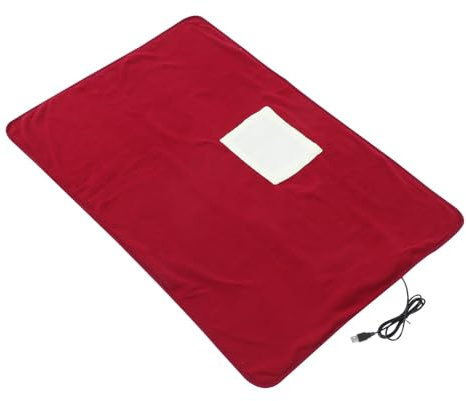 VILLFUL USB Beheizbare Haustierdecke aus Polyester Bissfest Heizmatte für Hunde und Katzen Winterwärmer Sofa Matte für Ältere und Kranke Tiere