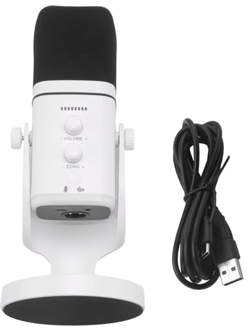 Hipzeepo Microfono da Gioco RGB Microfono Dinamico USB/XLR con Riduzione del Rumore, Muto, Jack per Cuffie per Podcast in Streaming dei Giocatori