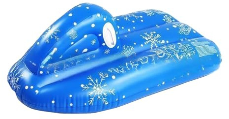 FewNvWa Tubo da Neve Gonfiabile, Slittini Gonfiabili, Slittino da Neve, Giochi Portatili per Bambini E Adulti