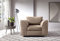 Abakus Direct Full Armchairs for Lounge - Opulent Jumbo Cord Living Room Armchairs with Thick Luxury Deep Filled Cushioning | Contemporary Furniture in Elegant Brown | 102Wx86Dx78H