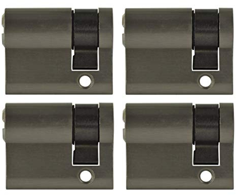 4x Halbzylinder verstellbar 40 mm gleichschließend 30/10 inkl. 10 Schlüssel