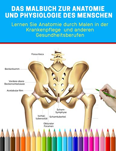 Das Malbuch zur Anatomie und Physiologie des Menschen - Lernen Sie Anatomie durch Malen in der Krankenpflege und anderen Gesundheitsberufen: Anatomie ... und andere Gesundheitsberufe