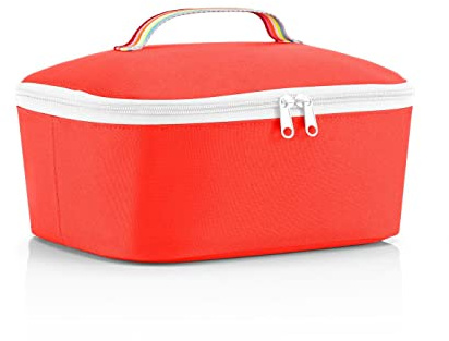 reisenthel coolerbag M pocket Kühltasche mit Obermaterial aus recycelten PET-Flaschen Ideal für das Mittagessen unterwegs, Couleur:pop strawberry