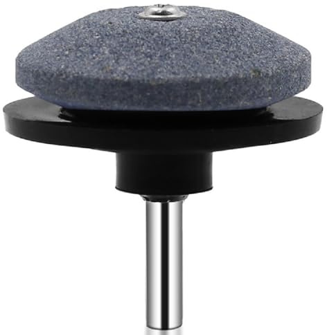 Aiguiseur de lame de tondeuse à gazon, 1 pièce universelle, meuleuse, pierre de tondeuse à gazon, outil d'équilibrage de lame pour perceuse électrique, perceuse manuelle, noir