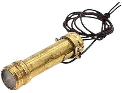 ROORKEE INSTRUMENTS (INDIA) A NAUTICAL REPRODUCTION HOUSE Brass Mini Kaleidoscope, Kaleidoscope Pendant idea