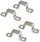 SeeRaphee Abrazadera de tubo cuadrada de acero inoxidable 304, 60x60mm, 4 unidades