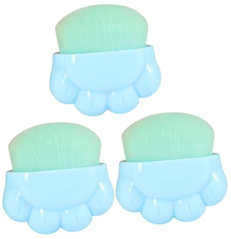 FOMIYES 3stücke Cat Claw Makeup Brush Tragbarer Concealer Und Foundation-pinsel Für Reisen Kompakte Und Leichte Präzise Anwendung Für Makelloses Make-up Katzenmotiv