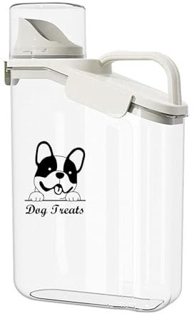 Hundefutter Aufbewahrung 2.8L Tierfutterbehälter Luftdichte Hundefutter Vorratsbehälter Wasserdichter Trockenfutter Aufbewahrung Futteraufbewahrung Für Hunde Bpa-Freier Kunststoff, Transparent, Travel