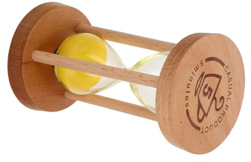 Temporizador de Arena de 5 Minutos para Niños en Madera y Vidrio