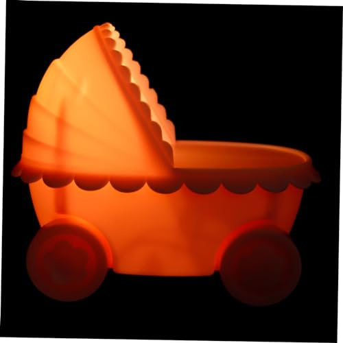 Milisten Plastic Stroller Night and Girls Bedside Lamp Bedroom Table Lamp Creative Boys and Girls Lighting