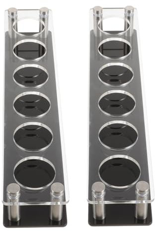 COLLBATH Présentoir À Verres À Liqueur En Acrylique Robuste 2 Pièces Plateau Pour Verres À Liqueur Pour Bar Fête Décoration Dintérieur