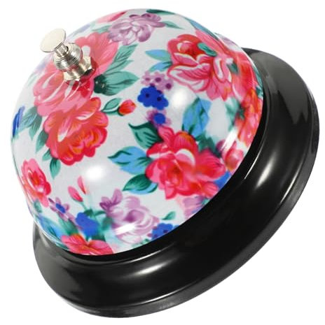 jojofuny Campanello Da Tavolo in Metallo Retro Per Ristorante e Bar Campana Di Servizio Con Suono Chiaro Resistente e Leggero Per Chiamate Di Assistenza e Uso Multiuso