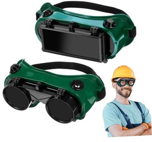 POPETPOP 2pièces Lunettes De Soudage Relevables Protection Sécurité Yeux Soudeur Verres Rabattables Pour Utilisation Soudeur