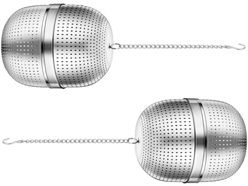 NOLITOY 2 pièces Infuseur à Thé Boule Inox Filtre à Thé Vrac Polyvalent Tamis Fin pour Épices Lot pour Maison et Bureau
