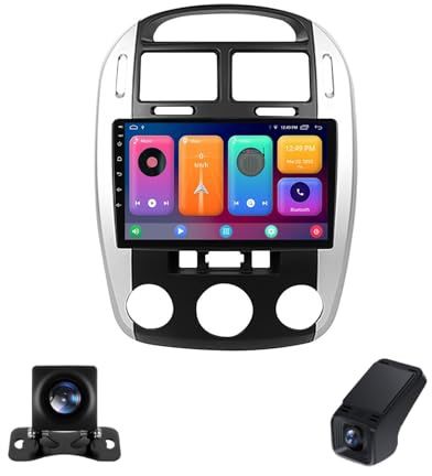 Android 13 9 Pouces Autoradio Android pour Kia Cerato 1 LD 2004-2008 Écran Tactile Autoradio 2 Din pour Commande Vocale GPS/Bt5.0/DSP/FM AM RDS Radio/5GWifi/SWC/Caméra De Recul(NF-2)