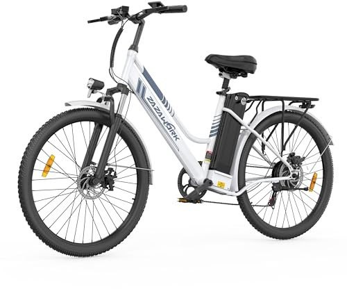 ZAZAWORK Electric Bike for Adults, 250W Rear Motor Electric Bicycle with 36V 20AH Battery, 80-120km Long Range, 7-Speed & 3 Riding Modes, 25km/h Electric Hybrid Bike for Men Women City Commute