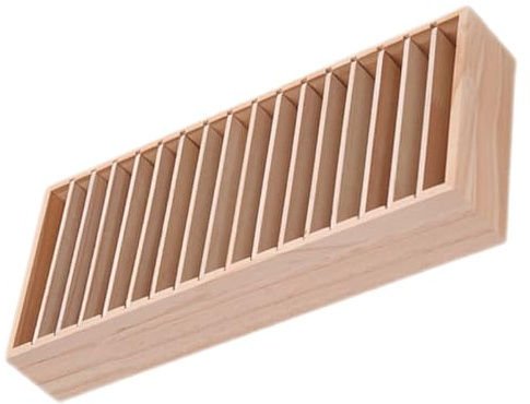 Abaodam Organizer Design Elegante Minimalista per Accessori per Chioma Supporto Versatile 17 Scomparti in Legno per Fasce e Braccialetti per Ogni Ambiente