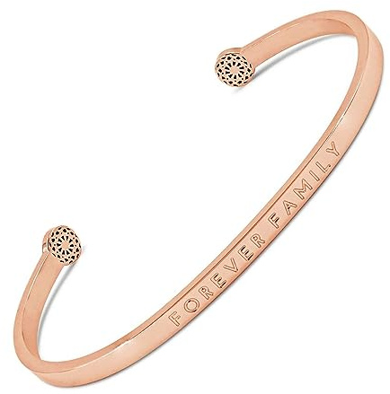 SIMPLE PLEDGE | Forever Family Armreif | Armband Damen mit Gravur in Silber, Gold, Roségold | Perfekt als Schmuck Geschenk | Blindgravur