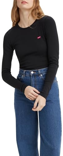Levi's Women's Long-Sleeve Baby Tee T-Shirt