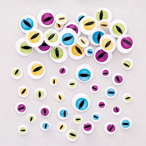 Baker Ross AW780 Googly klebrige Monsteraugen für Halloween (120 Stück), gemischt
