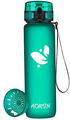 AORIN Trinkflasche - 350ml/500ml/750ml/1L，Wasserflasche BPA-Frei & Tritan Auslaufsicher Sportflasche，Erwachsene，Trinkflasche Kinder，Fitness,Laufen,Yoga,Fahrrad,Outdoor