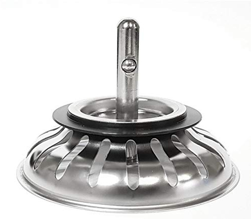 PROKIRA Siebkörbchen Siebkorb wie Blanco Stopfenbedienung (125590) / 3,5 Zoll (Ø 79 mm) / Zapfen (18 Schlitze) ab 1996