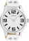 Oozoo Armbanduhr Basic Line mit Lederband 47 MM Weiß/Weiß C1050