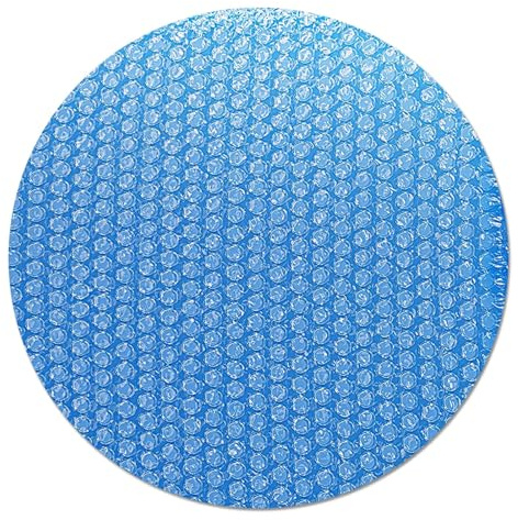 Bseical 244cm Pool Abdeckplane Abdeckung Poolabdeckung Solar-Abdeckung Solarplane Pool Cover Solarfolie Noppenfolie Thermoplane Wärmefolie Spa-Deckel Whirlpool-Deckel Langlebige(RECHTECKIG/RUND)