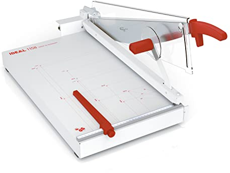 Ideal 1158 Schneidemaschine, Hebelschneider, Papierschneider (356 x 604 mm, Schnittlänge 580 mm, 40 Blatt Kapazität)
