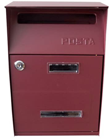 HIZOON Decorations Double Door Mailbox Locking Mailbox With Password Lock Wall Mount Mailboxes For Outside Home Classroom Letter Box