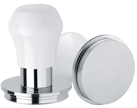 Normcore V4 Feder-Tamper 51,5mm, Druckregulierender Barista Kaffeestampfer mit 15lb/25lb/30lb Federdruck, Anti-Rutsch Aluminiumgriff (Flache Basis, Ø51,5mm, La Pavoni-kompatibel)