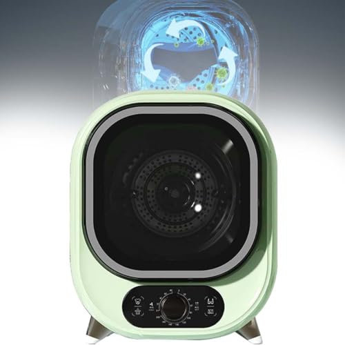 Sèche-Linge Ventilé Autoportant, Compact Et Portable, 2 Réglages De Température, Protection Contre Les Plis, Petit Sèche-Linge à Condensateur,Green