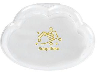Portasapone 50 Pezzi di Sapone USA E Getta per Viaggi di Sapone Portatile Fogli di Sapone Creativa Forma Nuvola Profumata Tasca di Lavaggio A Mano Tasca-Bianco