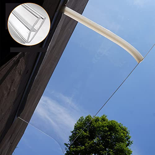 Vordach für Haustür Veranda-Überdachung, Außenmarkise, Terrassenmarkisen, Vordertür-Überdachung, Außenmarkise, Fenster-Regenschutz, Veranda-Markise, modernes Polycarbonat-Massivblech, UV-Regen-Schnee