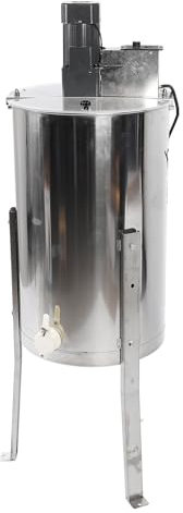 Extracteur de Miel électrique 120 W, équipement de Centrifugeuse de Rucher, 2 Cadres en Acier Inoxydable, Extraction D'apiculture, Tambour en Nid d'abeille avec Couvercle (Prise