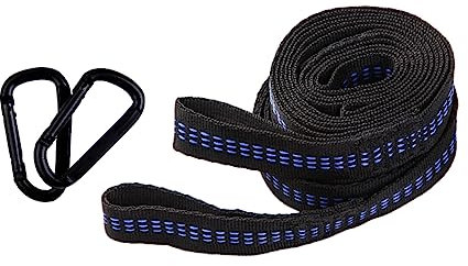 INOOMP Hängemattengurte Für Bäume 2m Verstellbar Polyester Schaukelbaumseile Satz Mit Karabinern Befestigung Für Hängesessel Babyschaukeln Und Verandaschaukeln