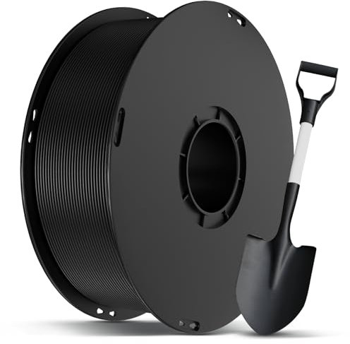 ANYCUBIC ABS Filament 1,75mm, 3D Drucker Filament für Starke und Llanglebige Komponenten, Hoch Temperaturbeständiges, Intelligente Identifikation 1KG Schwarz