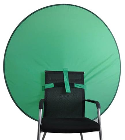 VMDVBNA Green Screen Hintergrund Green Screen-Hintergründe, Fotografie-Hintergrund, tragbarer Faltreflektor for Live-Übertragung, Video, Studio, rund, praktisch(75cm)