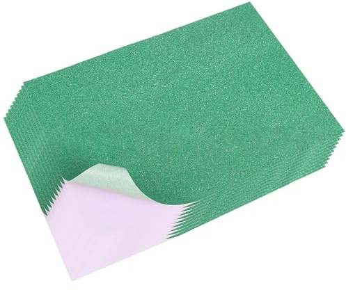 10 pegatinas adhesivas de papel en polvo, hechas a mano, para álbumes de recortes, proyectos de arte, tarjetas de felicitación