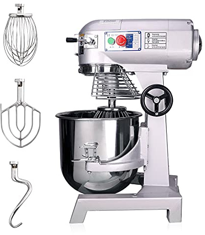 Wilprep 30L Commercial Dough Food Mixer 3 Speed Dough Blender Food Processor Restaurant