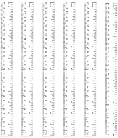 OWLKELA Kunststoff Lineal 6 Stück, 30cm/12 Zoll, Doppel-Skala | Flexibles & Präzises Kunststoff Messlineal, Transparent Kleines Lineal für Studenten, Lehrer, Büro & Schule