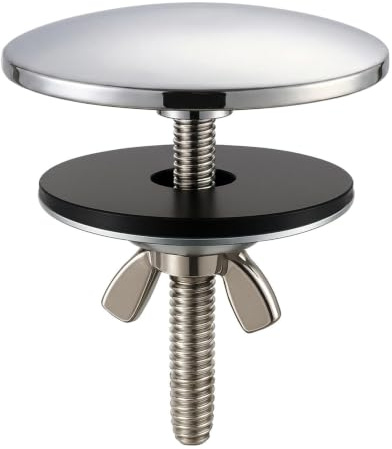 Tap Blanking Cap, 2-Inch Sink Hole Cover, Stainless Steel Tap Hole Stopper, Leak-Proof Dust-Proof Universal Sink Hole Plug for Kitchen and Bathroom (Silver 1 Pc)