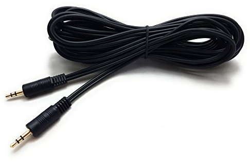 Ragai 5m 3.5mm AUX Audio Cable – Black Stereo Jack Lead Male to Male for Mobile Phones, Laptops, PCs, MP3 Players, Speakers, Headphones, and Hi-Fi Systems