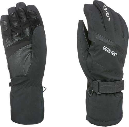 Level Evolution Gore-Tex - Guanti Sci Uomo Con Polsino e Cinturino Regolabile, Invernali Protettivi, Impermeabili e Traspiranti, Termici Da Neve Ideali Nella Stagione Fredda, 1 Paio