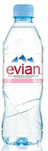 Evian Still Lot de 24 bouteilles d'eau minérale 500 ml