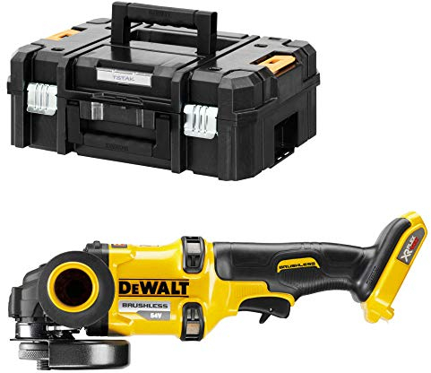 DEWALT sin escobillas XR FLEXVOLT 54V 125mm Electrónica, Arranque Suave, Freno, Embrague, sin cargador/batería y maletín TSTAK II Multicolor